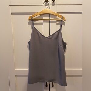 Banana Republic grey sleeveless blouse